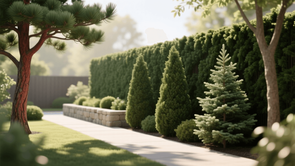 How to Plan and Plant a Living Evergreen Privacy Screen
