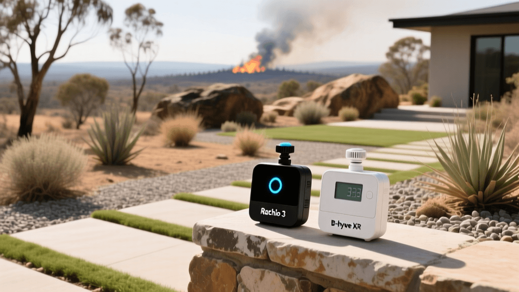 Rachio 3 vs B-hyve XR: 2026 Fire-Resistant Landscaping