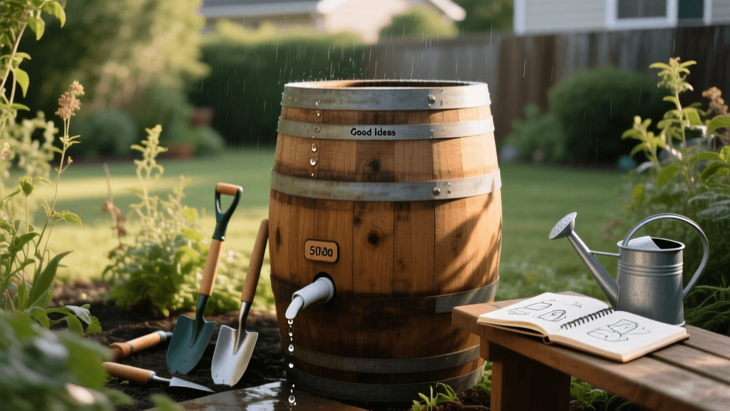 Good Ideas 50-Gallon Rain Barrel Install & Photo Guide 2026
