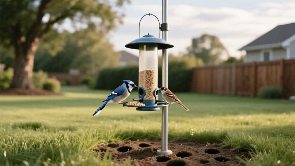 Protect Seeded Lawns: 2026 Pole-Mount Bird Feeder & Baffle Guide