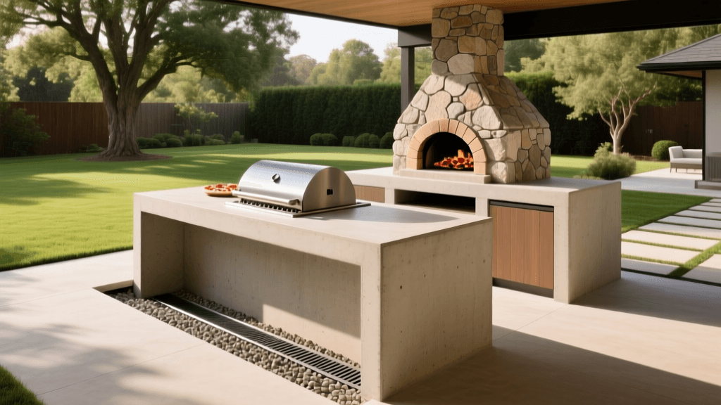 2026 Outdoor Kitchen & Pizza Oven French Drain Guide