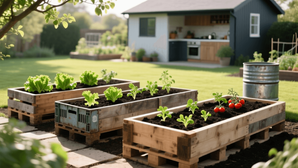 Build Budget Raised Garden Beds With Upcycled Materials