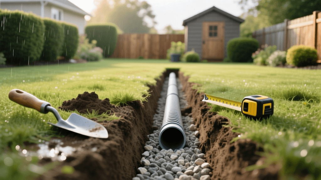 How to Install a French Drain to Fix a Soggy Yard