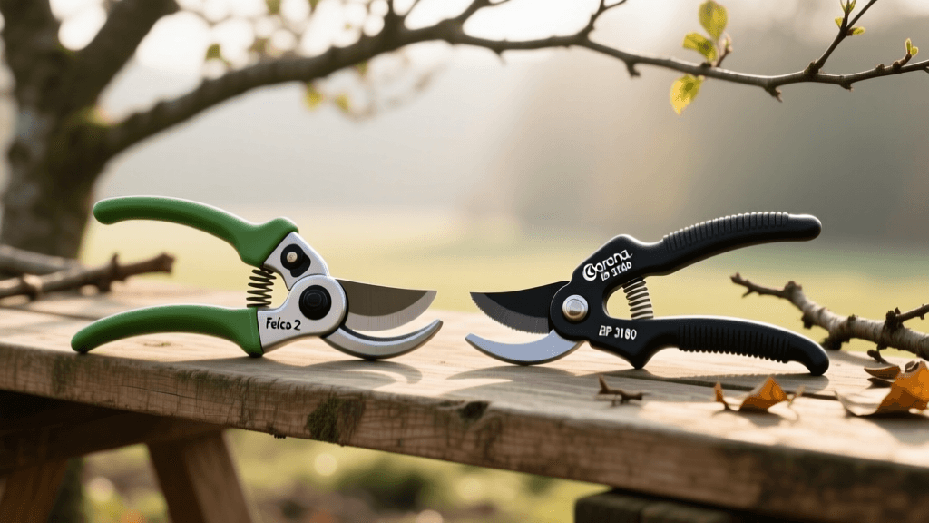 Felco vs Corona Bypass Pruning Shears for Tree Care
