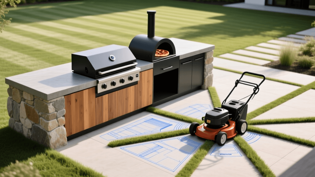2026 Outdoor Kitchen Design: Pizza Ovens & Mowing Patterns