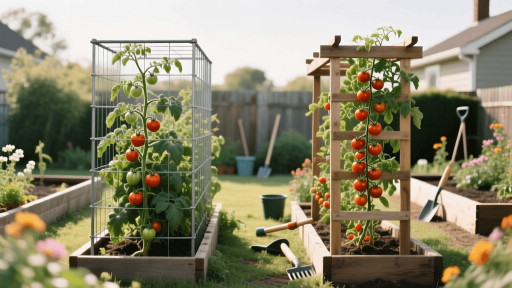 Tomato Cages vs Trellises: 2026 Garden Photo Guide