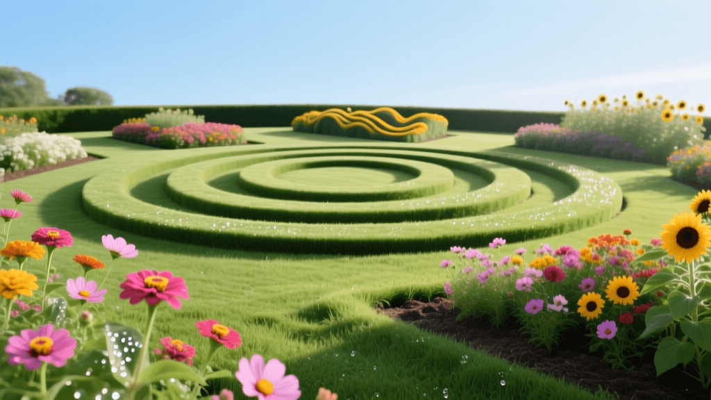 2026 Mowing Patterns for Zinnia, Cosmos & Sunflower Beds