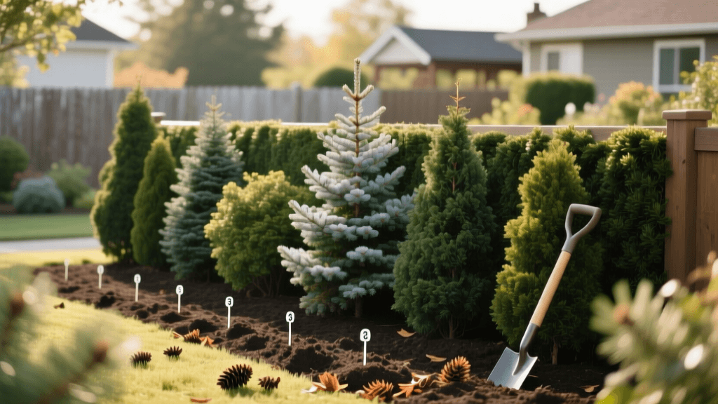Planning a Year-Round Tree Privacy Screen for Your Yard