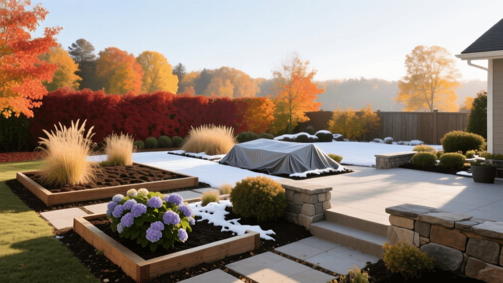 Fall Landscape Maintenance: Winterizing Beds and Hardscapes