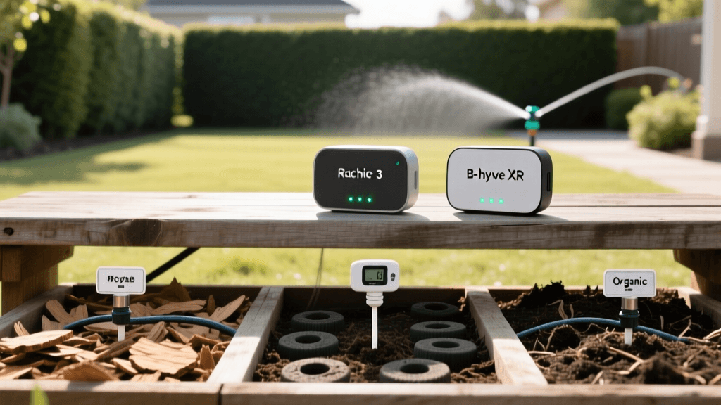 Rachio 3 vs B-hyve XR 2026: Smart Irrigation for Mulched Beds