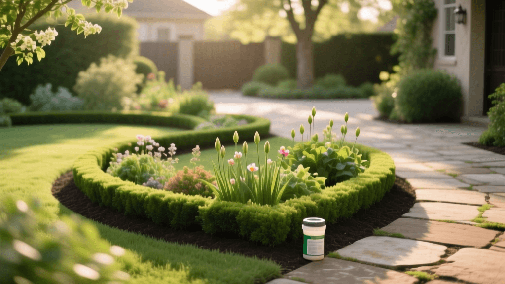 2026 Fertilizer Schedule for Corner Lot Curved Bed Designs