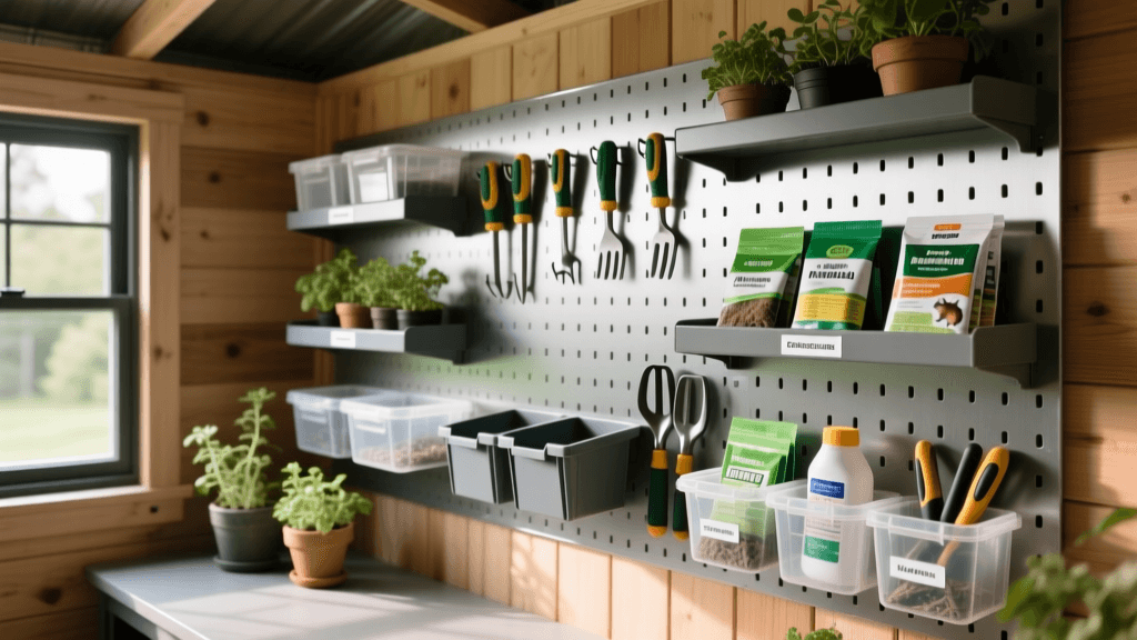 Wildlife-Proof Shed Organization: Pegboard & Shelf 2026