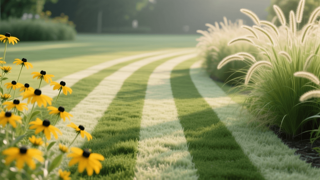 2026 Lawn Striping Patterns With Black-Eyed Susan & Switchgrass