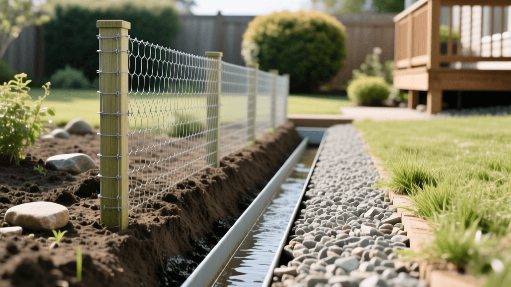 2-Foot Rabbit Fence & French Drain Trenching Guide 2026