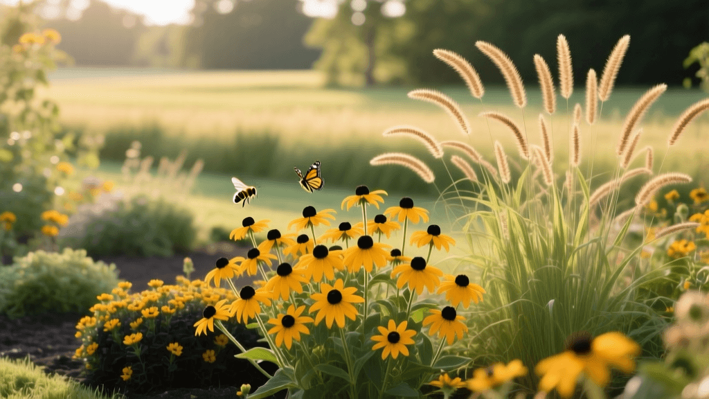 2026 Pollinator Garden Design: Black-Eyed Susan & Switchgrass
