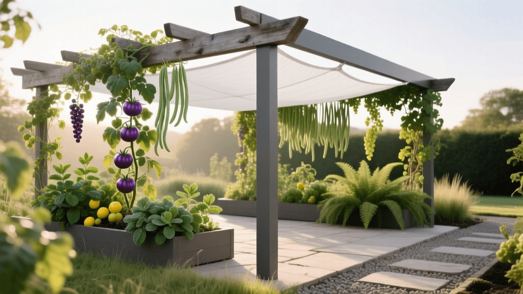 Build a Sunbrella Shade Sail Pergola for Foodscaping 2026