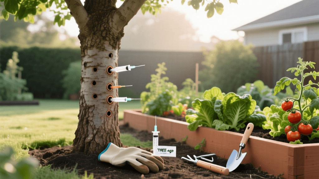 TREE-age EAB Trunk Injection Near Raised Vegetable Beds (2026)