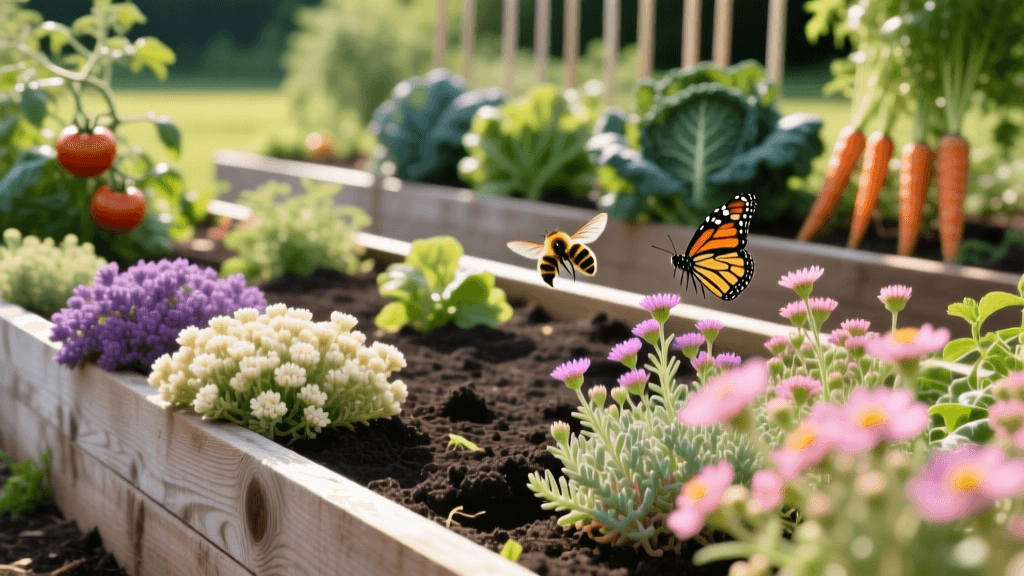 Raised Bed Pollinator Borders: Sedum & Yarrow 2026