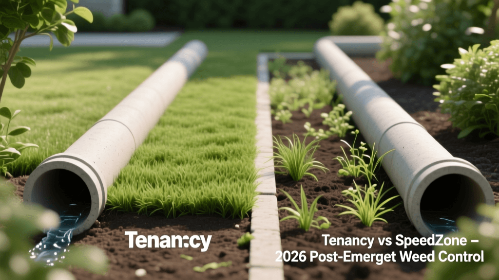 Tenacity vs SpeedZone 2026: Weed Control Near Drainage Pipes
