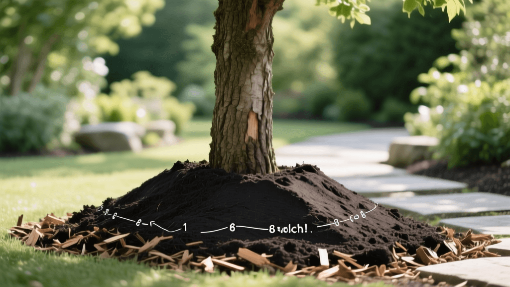5 Tree Mulching Mistakes: Fix Volcano Mulching and Root Rot