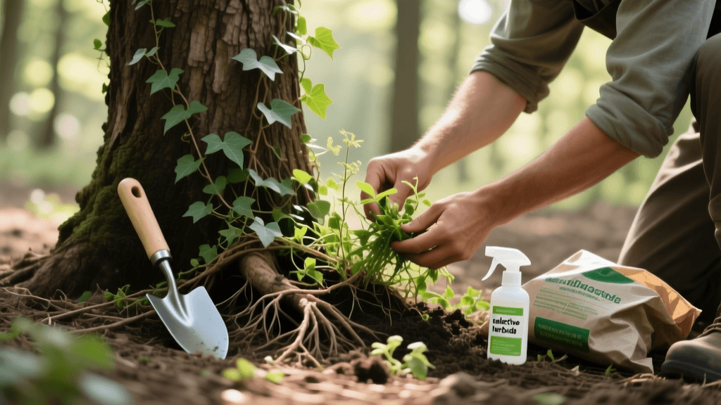 Identify and Remove Invasive Weeds Around Trees Safely