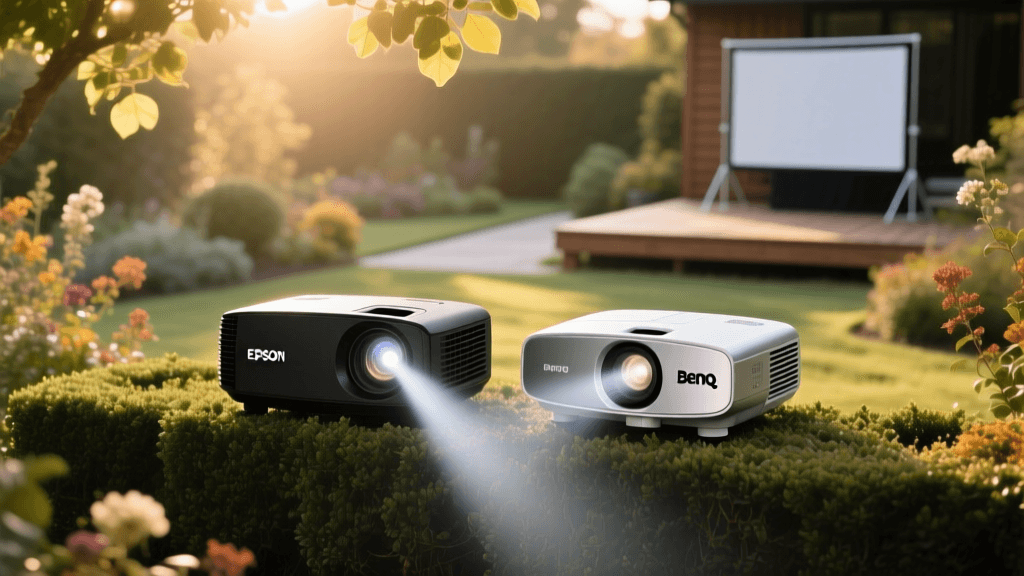 2026 Epson vs BenQ Outdoor Projectors: Pruning & Lumen Guide