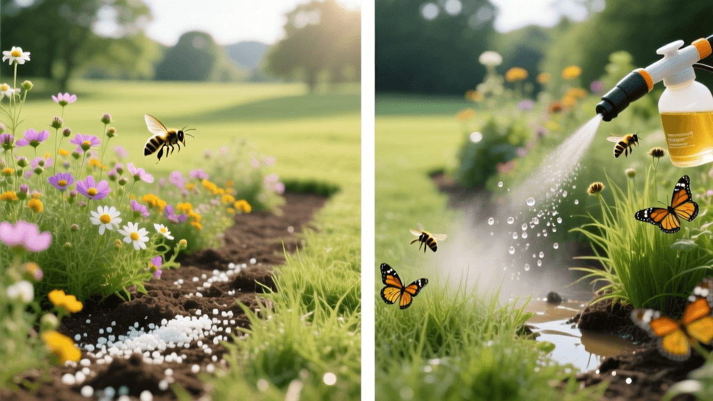 Granular vs Liquid Fertilizer 2026: Pollinator-Safe Lawn Care