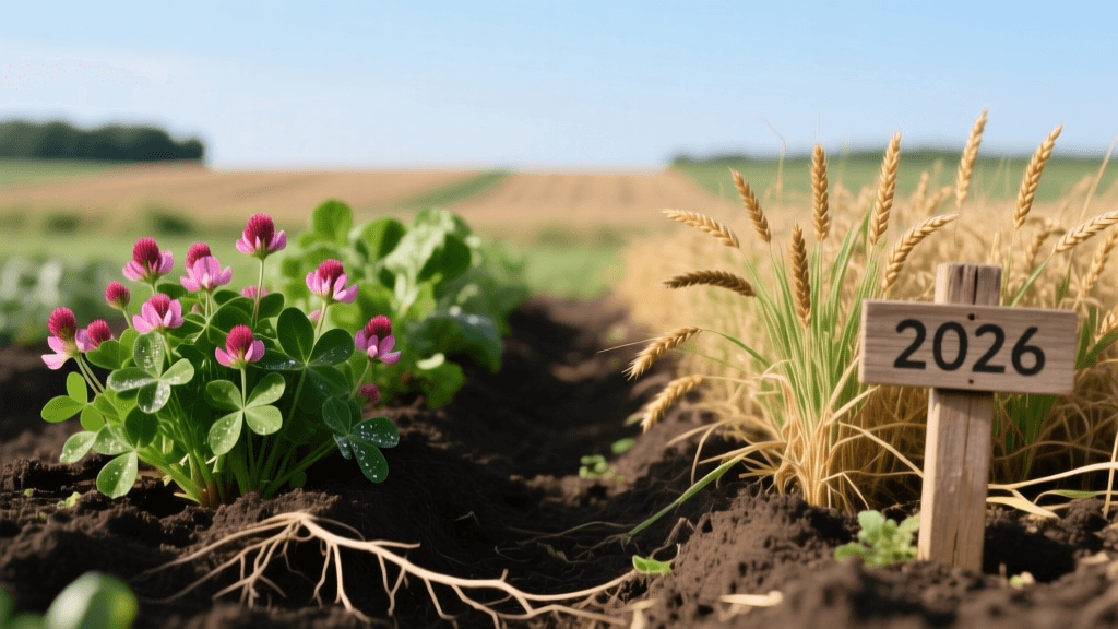 Cover Crop Fertilizer Guide 2026: Crimson Clover vs Rye
