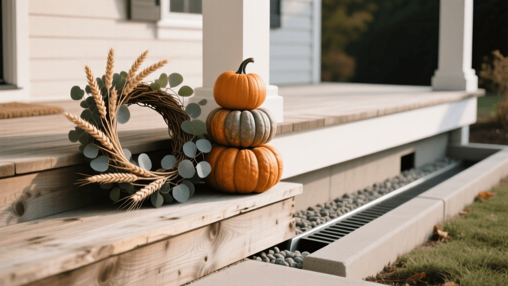 2026 French Drain Guide: Protect Porch Wreaths & Pumpkins