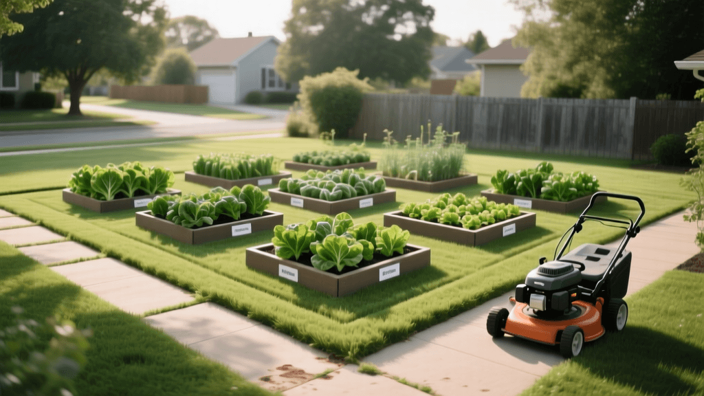 2026 Mowing Patterns For Square Foot And Row Garden Layouts