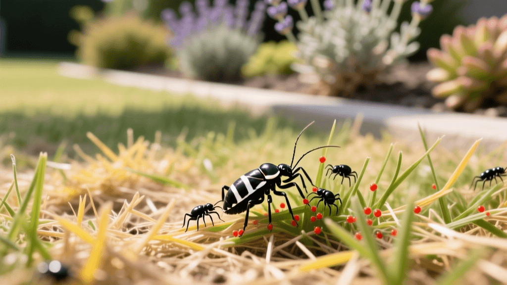 Drought-Stressed Lawn Pests: Chinch Bug & Mite Control