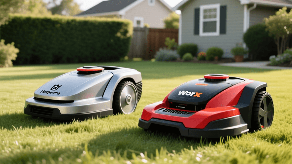 Husqvarna Automower vs Worx Landroid: Robotic Mower Review