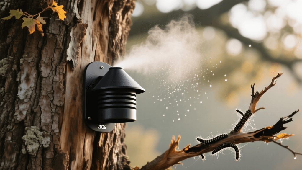 Squirrel Baffles & Capsaicin Spray for Web Worm Tree Care 2026