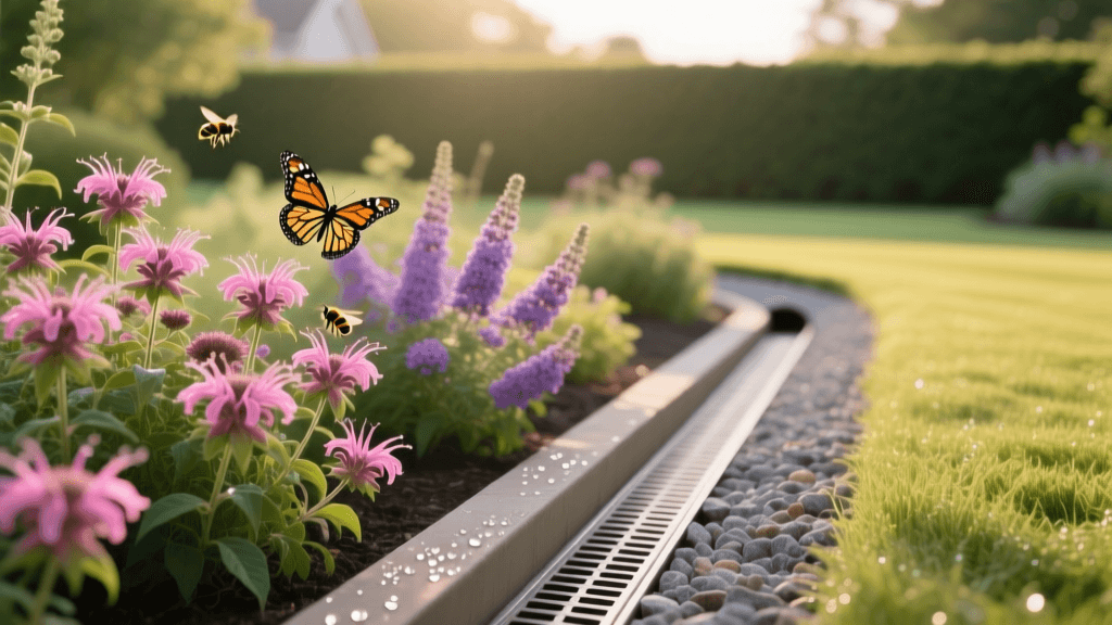 French Drain Pollinator Garden: Bee Balm & Butterfly Bush 2026