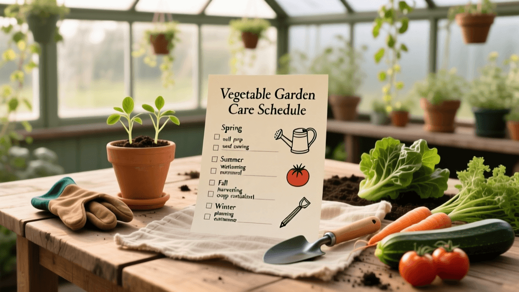 Year-Round Vegetable Garden Care Schedule & Checklist