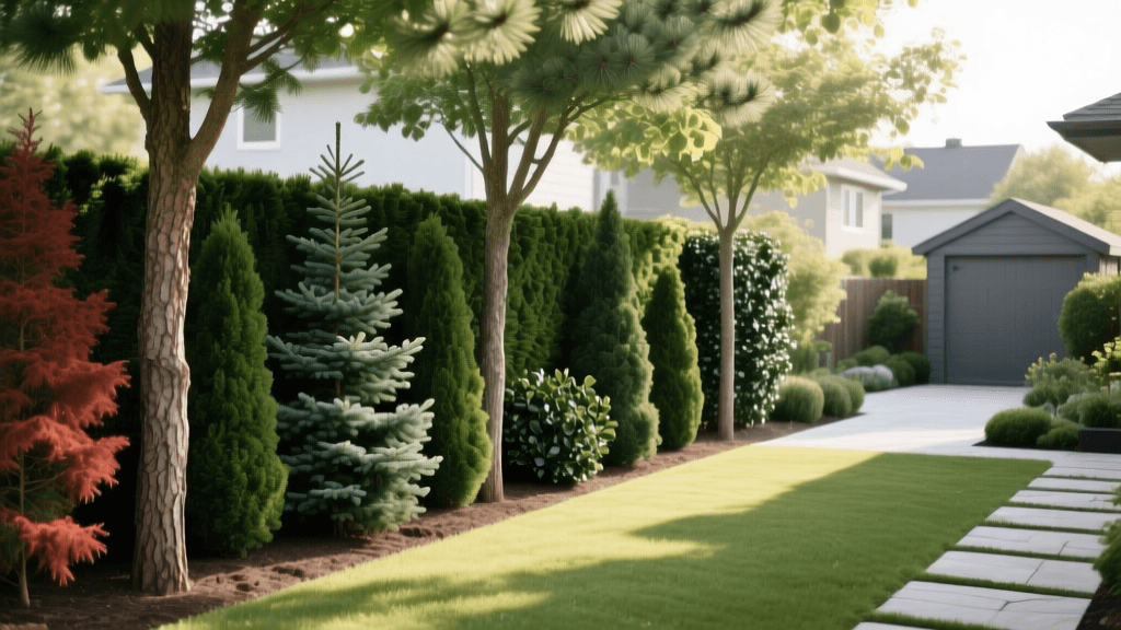 Designing a Year-Round Evergreen Privacy Screen for Yards