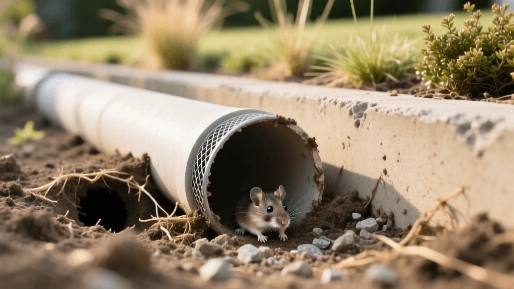 Stop Voles in Landscape Drainage Pipes: 2026 Habitat Control