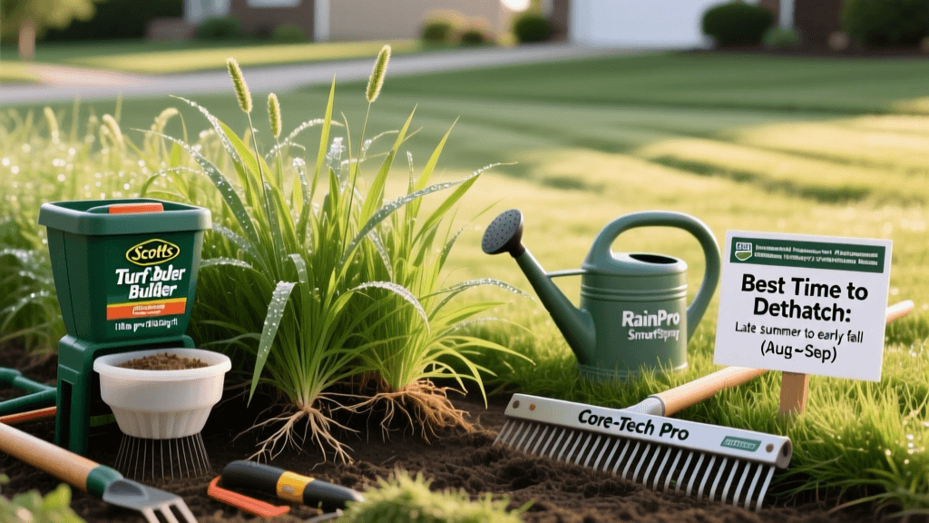 Best Time To Dethatch Perennial Rye Grass