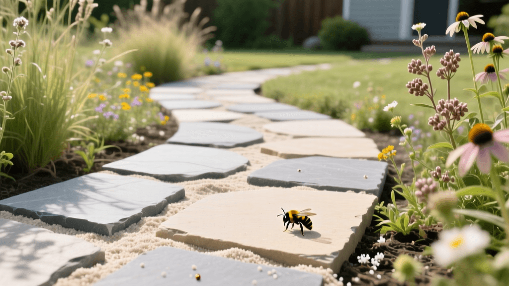 Eco-Friendly Flagstone Walkways: Polymeric Sand & Pollinators 2026