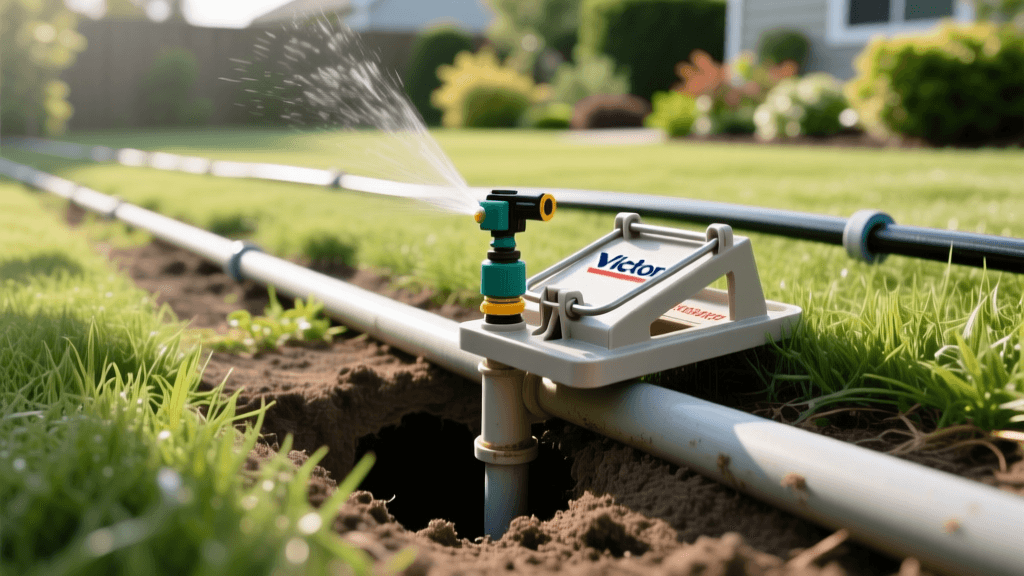 Victor Out O'Sight Mole Trap Placement Near Irrigation Lines (2026)