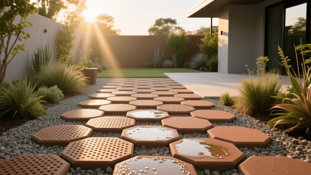 Sustainable Patio Drainage: Installing Permeable Pavers