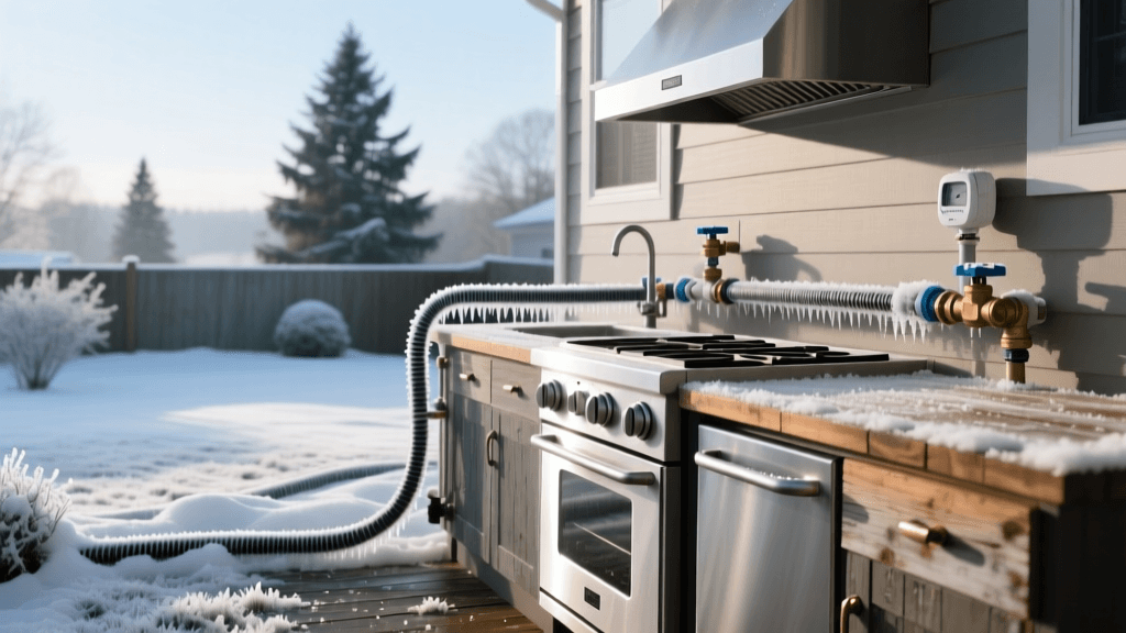 When to Winterize Outdoor Kitchens and Smart Irrigation