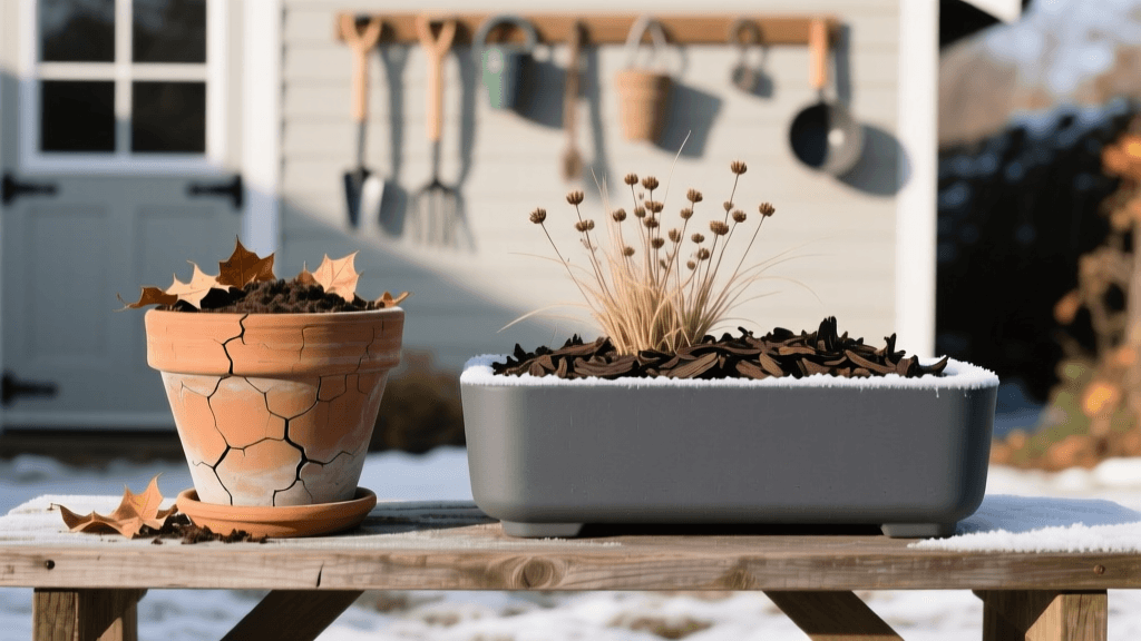 Frost-Proof vs Terracotta Planters: 2026 Overwintering Mulch Guide