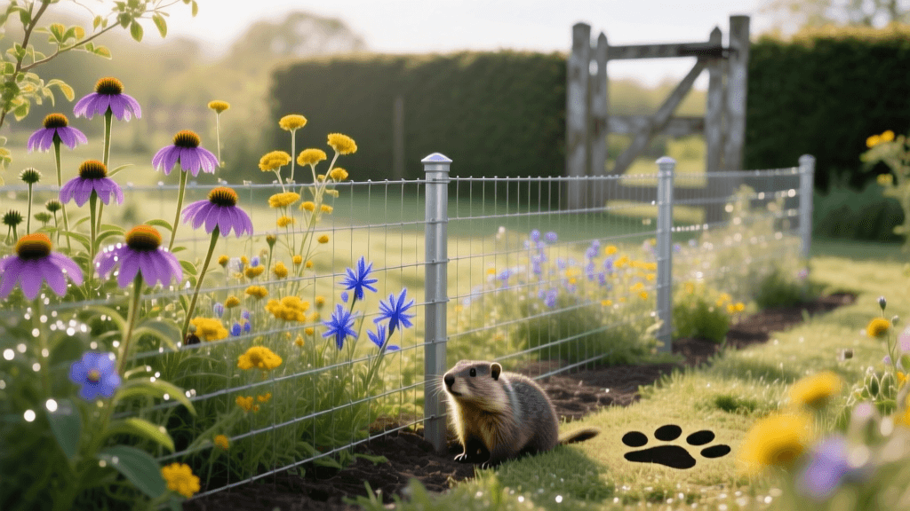 Pollinator-Safe Groundhog Exclusion: 2026 L-Footer Fence Guide