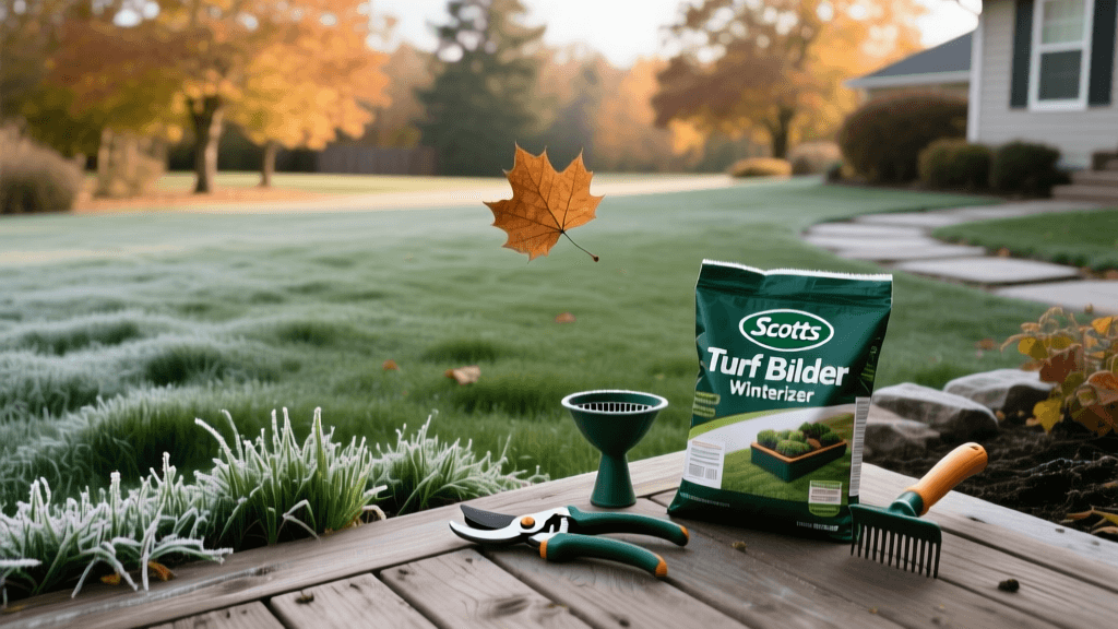 Scotts Turf Builder Winterizer & Pruning Timing Guide 2026