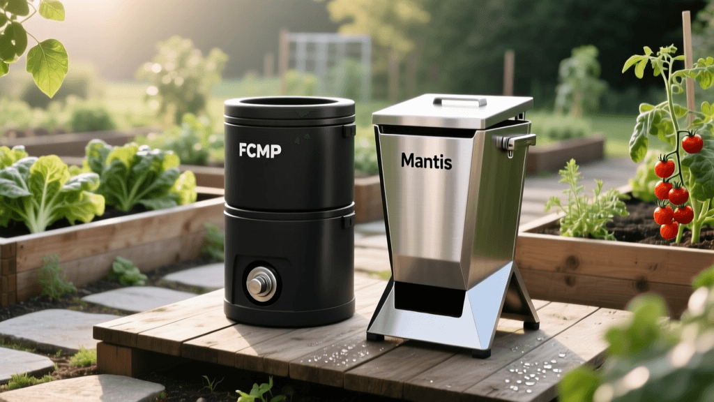 FCMP vs Mantis Compost Tumblers: 2026 Foodscaping Guide