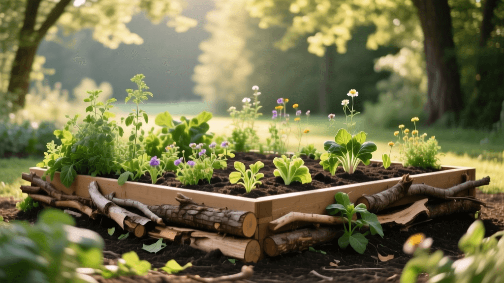 Build a Hugelkultur Raised Bed for Drought-Resistant Gardening