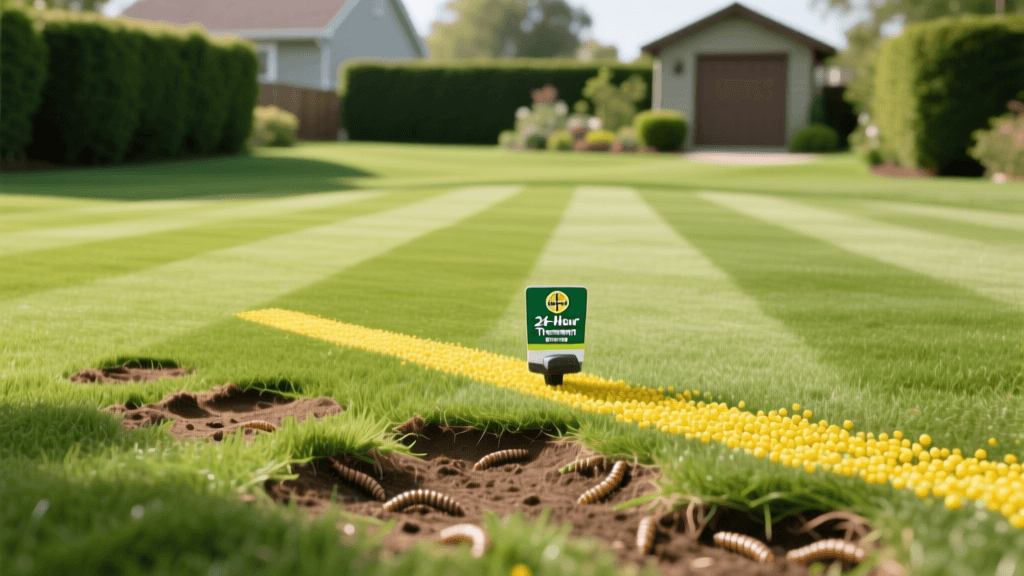 Grub ID & Bayer Advanced 24-Hour Treatment for Striped Lawns 2026