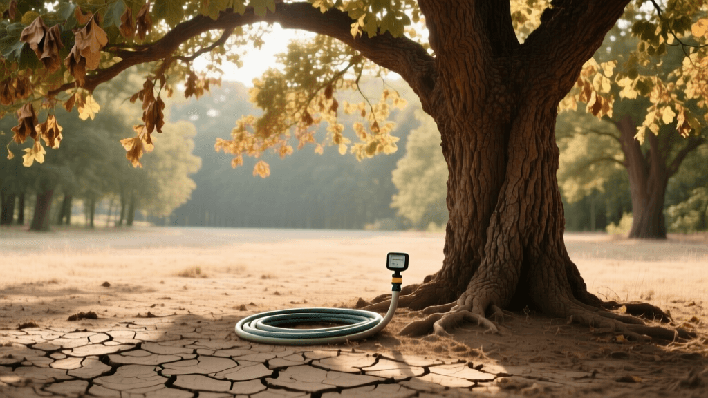 How to Deep Water Mature Trees During Summer Drought
