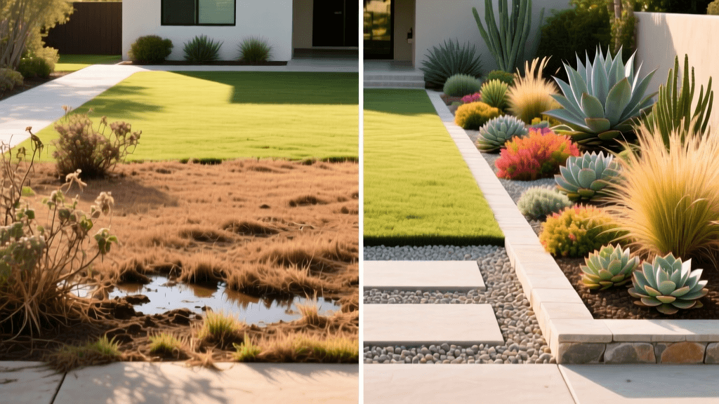 Before & After: Transforming a Thirsty Lawn to Xeriscape